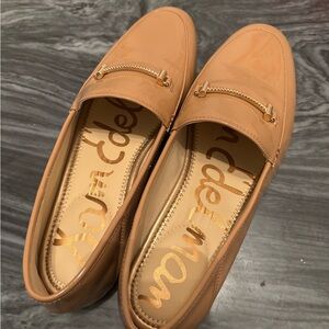 Sam Edelman Tan Loafers with Gold Detail